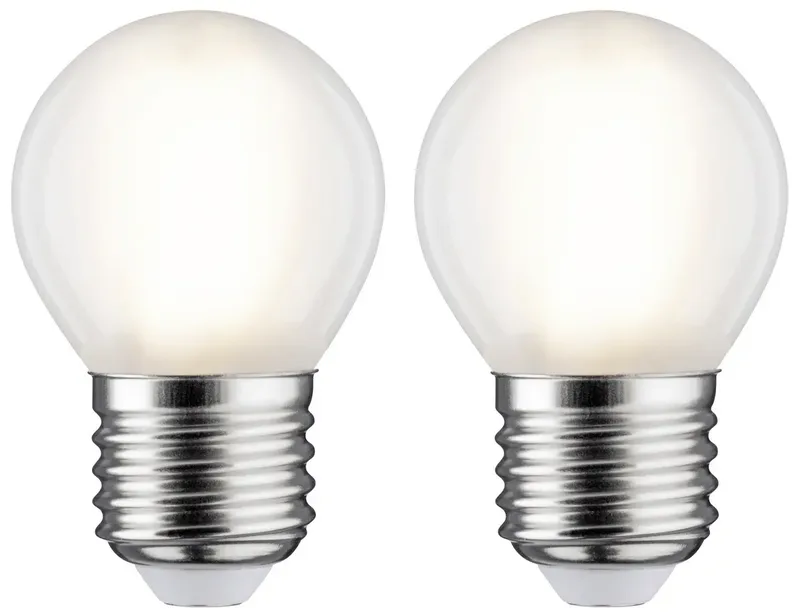 Paulmann 28639 LED-lamp Energielabel F (A - G) E27 5 W Warmwit (Ø x h) 45 mm x 78 mm 2 stuk(s) fra Paulmann i Mat – produktbillede