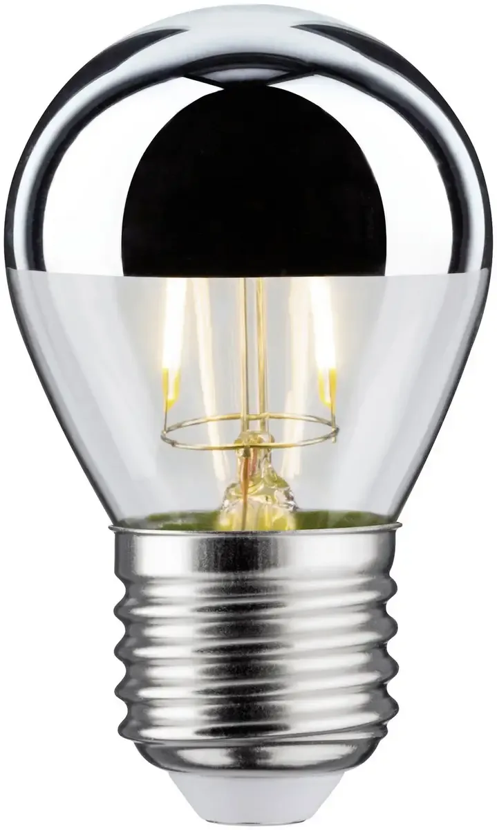 Paulmann 28664 LED EEK G (A - G) E27 Tropfenform 2.6 W = 22 W Warmweiß (Ø x H) 45 mm x 72 mm 1 St. von Paulmann in Silber – Produktfoto