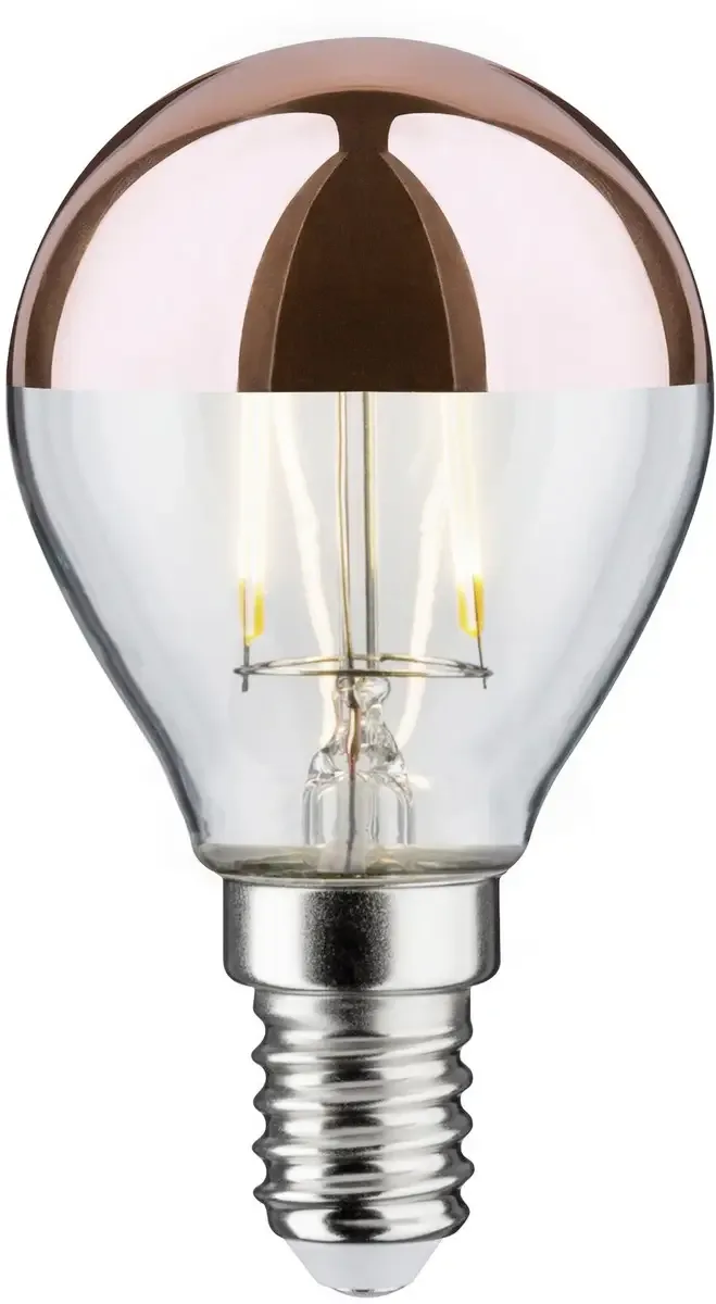 Paulmann 28665 LED CEE G (A - G) E14 forme de goutte 2.6 W = 22 W blanc chaud (Ø x H) 45 mm x 78 mm 1 pc(s) de Paulmann en Cuivre – photo produit