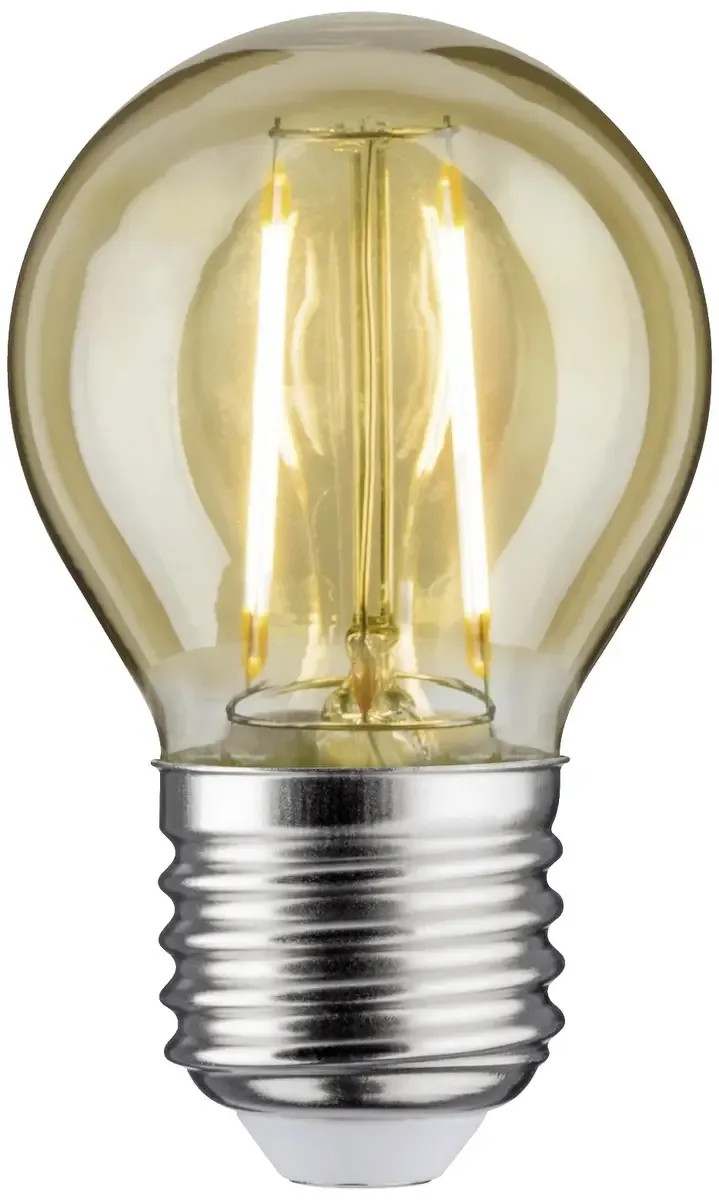 Paulmann 28710 LED CEE F (A - G) E27 2.6 W blanc chaud (Ø x H) 45 mm x 72 mm 1 pc(s) de Paulmann en Or – photo produit