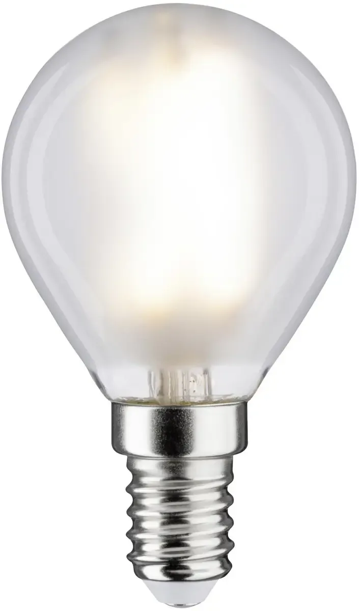 Paulmann 28728 LED CEE F (A - G) E14 forme de goutte 5 W = 40 W blanc neutre (Ø x H) 45 mm x 78 mm à intensité variable 1 pc(s) de Paulmann en Mat, Blanc – photo produit