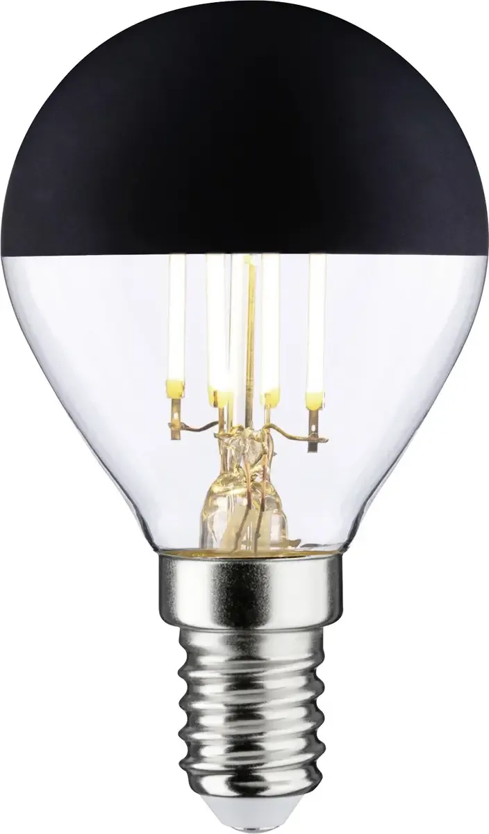 Paulmann 29264 LED-lamp Energielabel F (A - G) E14 Kogel 4.5 W Warmwit (Ø x h) 45 mm x 78 mm Dimbaar 1 stuk(s) van Paulmann in Zwart – productfoto