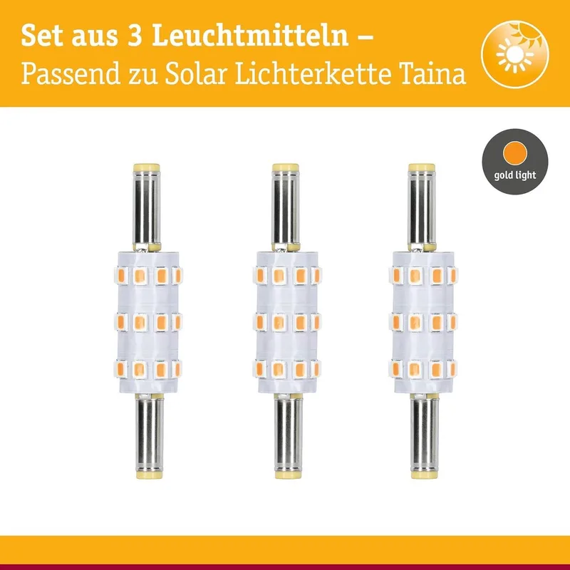 Paulmann 29277 LED-Ersatzlampe 3 St. Gold von Paulmann – Produktfoto
