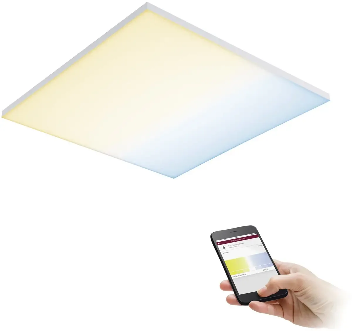 Paulmann 4064161217406 LED-Panel 39 W Warmweiß bis Tageslichtweiß Weiß (matt) de Paulmann – photo produit