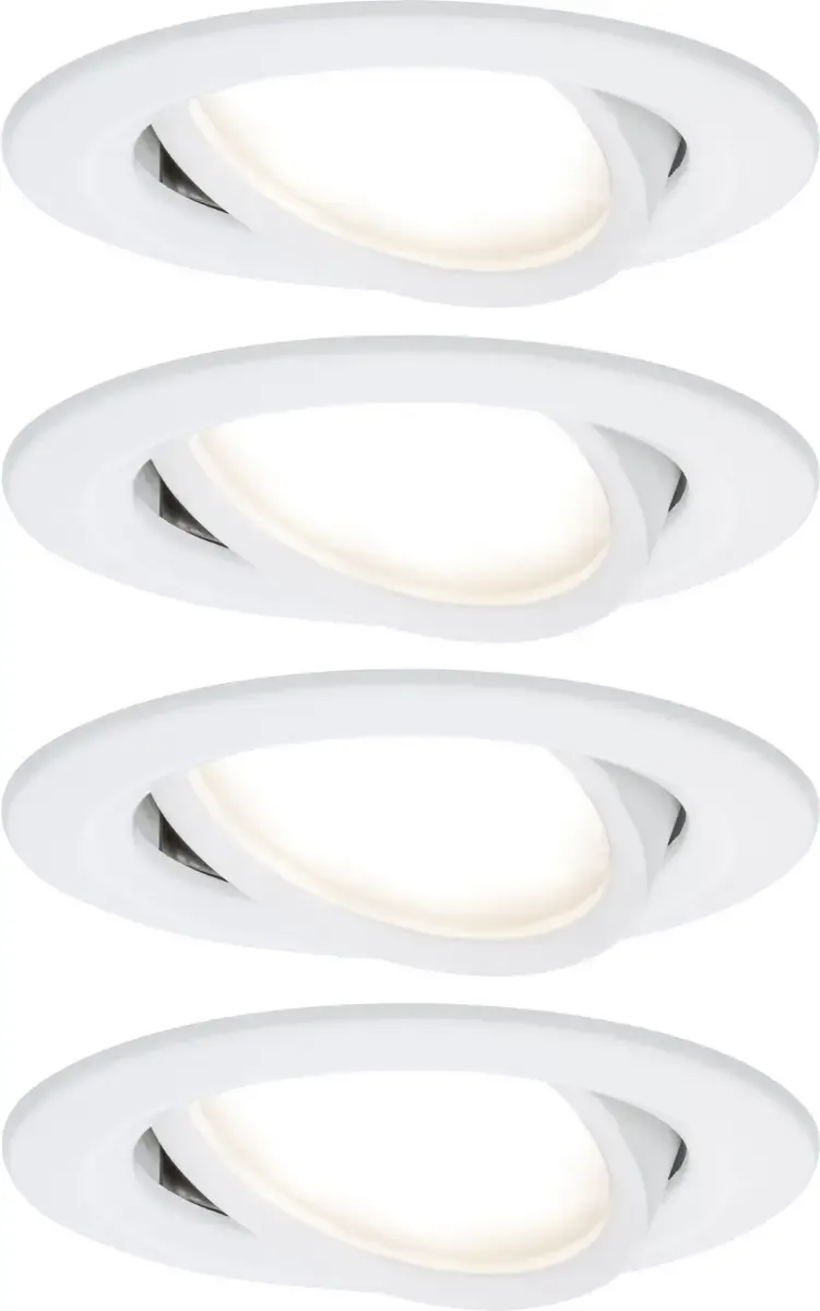 Paulmann 4064161242163 Coin Slim LED-Einbauleuchte 4er Set LED LED fest eingebaut 18 W Weiß (matt) de Paulmann – photo produit