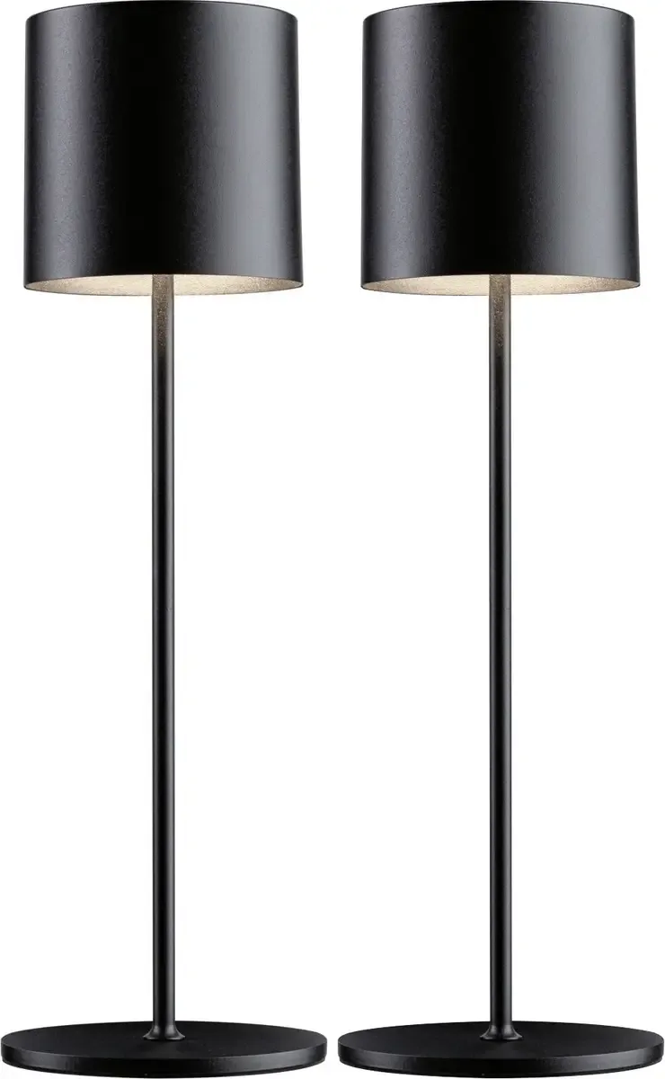 Paulmann 4064161334752 Tuni LED-Akku-Tischlampe 2.8 W Warmweiß Schwarz (matt) van Paulmann – productfoto