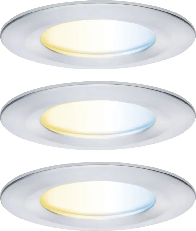 Paulmann 92444 LED-plafondlamp, LED-inbouwlamp LED LED vast ingebouwd 6 W Aluminium (gedraaid) by Paulmann in Aluminium (gedraaid) – product photo
