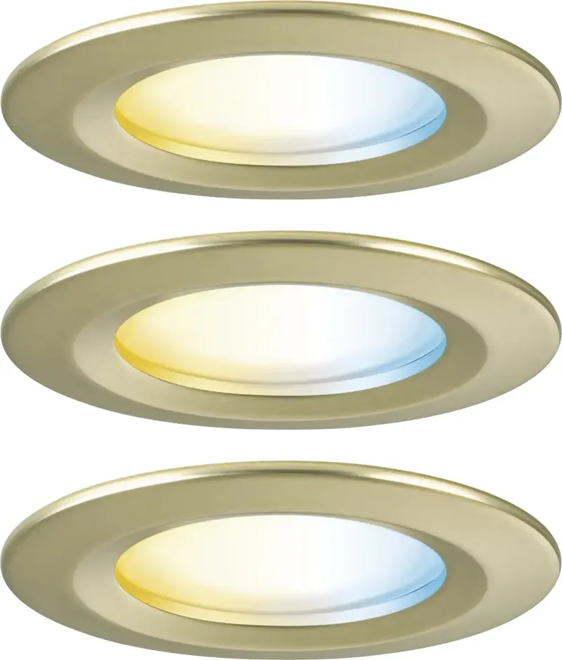 Paulmann 92445 Plafonnier LED, Luminaire à LED encastrable LED LED 6 W or (mat) de Paulmann en Or – photo produit