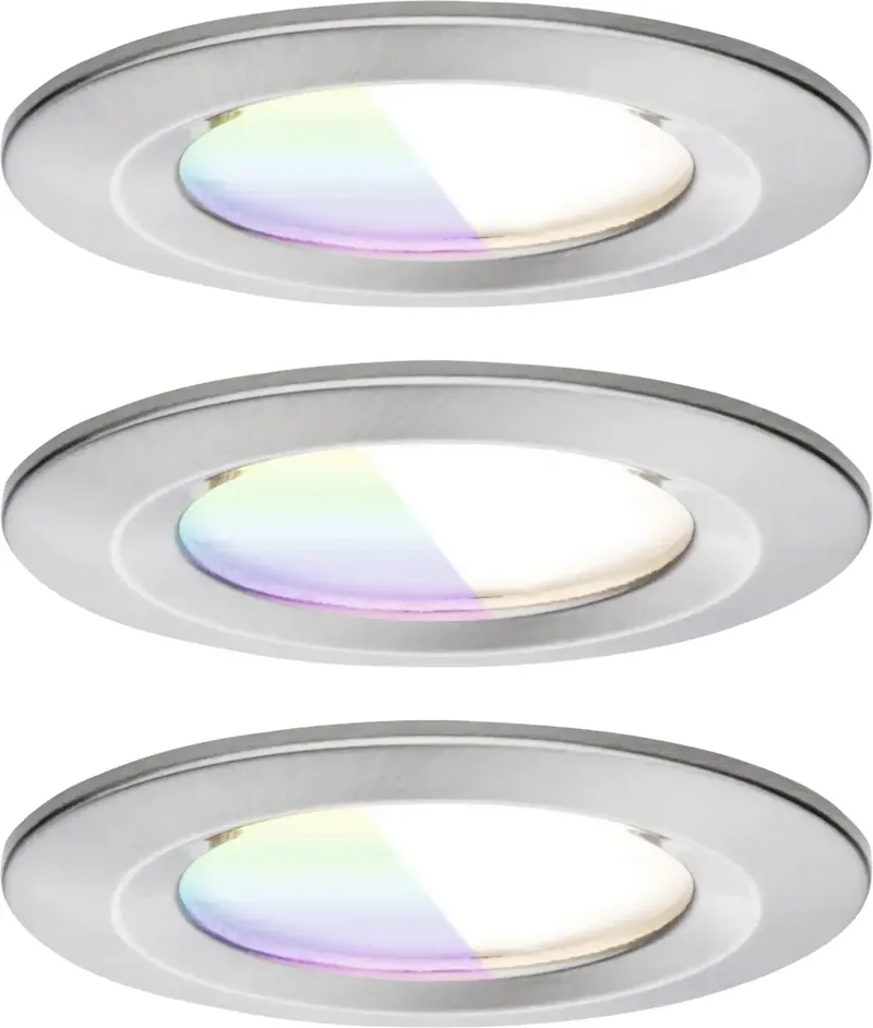 Paulmann 92450 LED-plafondlamp, LED-inbouwlamp 6 W IJzer (geborsteld) fra Paulmann i IJzer (geborsteld) – produktbillede