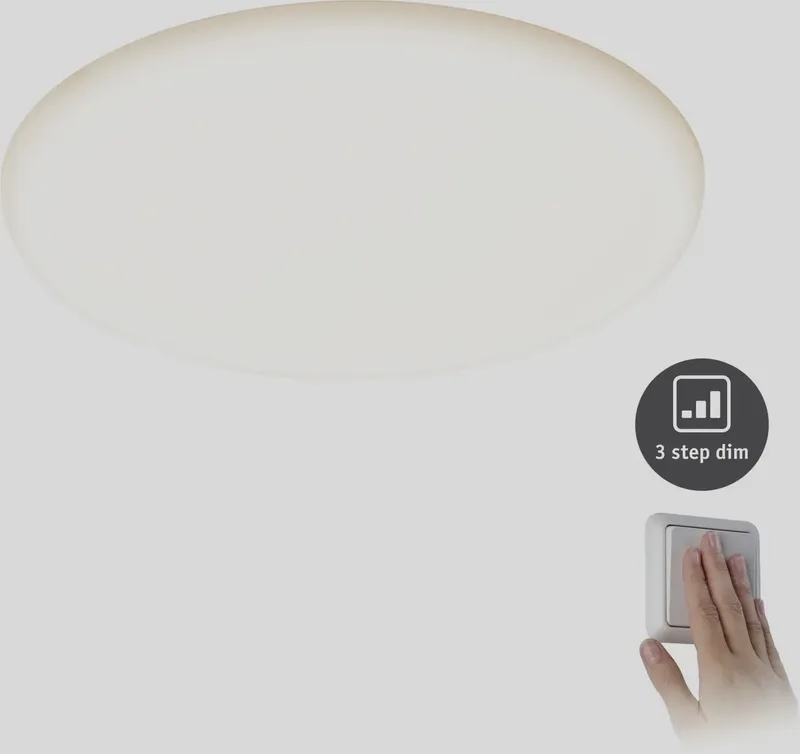 Paulmann 93064 EB Panel Veluna VariFit Luminaire à LED encastrable LED LED intégrée 21 W satin de Paulmann en Satijn – photo produit