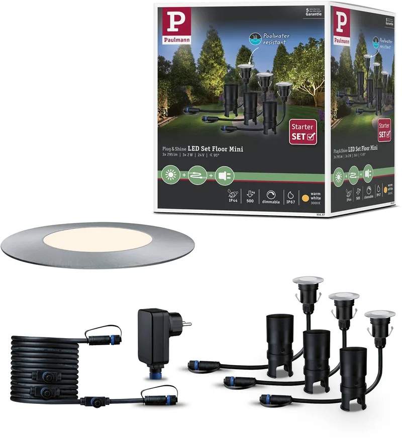 Système déclairage Plug&Shine Paulmann 93697 7.5 W N/A argent de Paulmann en Argent – photo produit