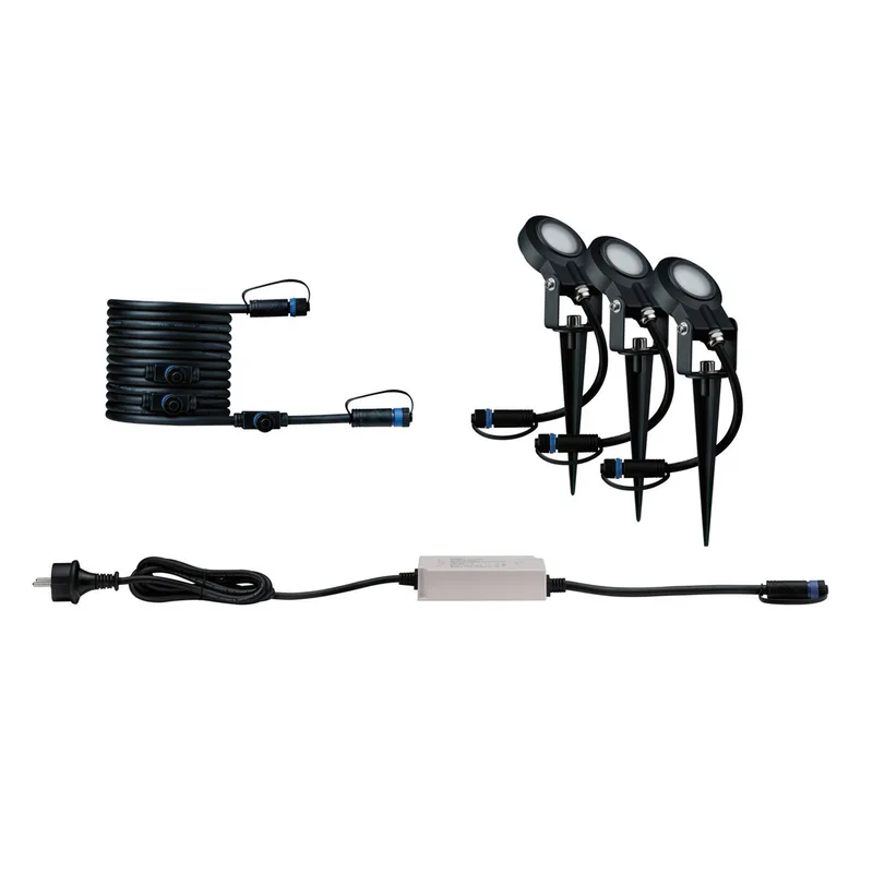 Plug & Shine Sting Spot basis set van 3 stuks 2.200K IP67 van Paulmann – productfoto