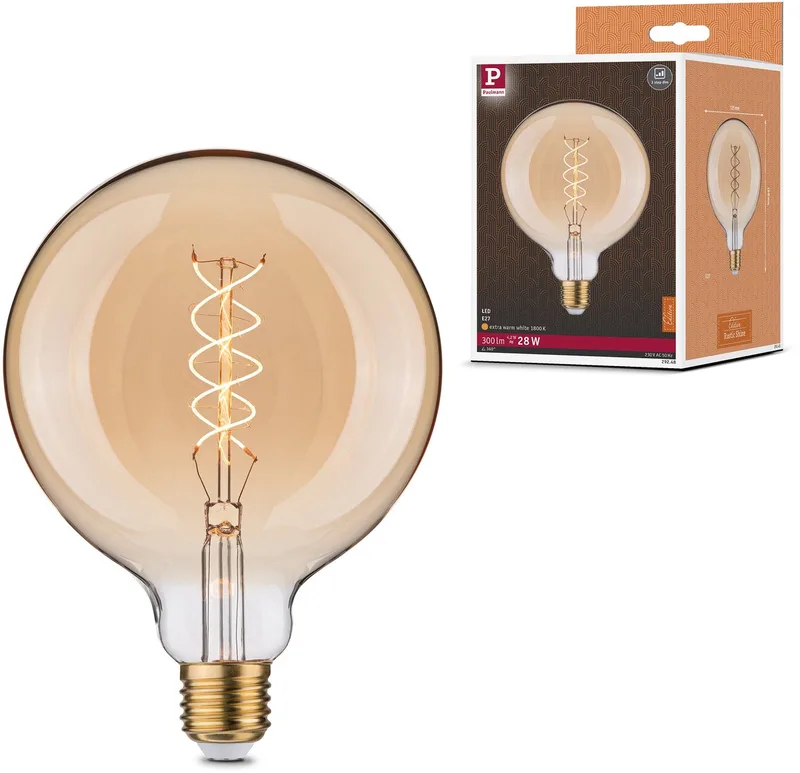 Rustic Shine Standaard 230 V LED Globe 300lm 4,2W 1800K dimbaar Goud by Paulmann – product photo