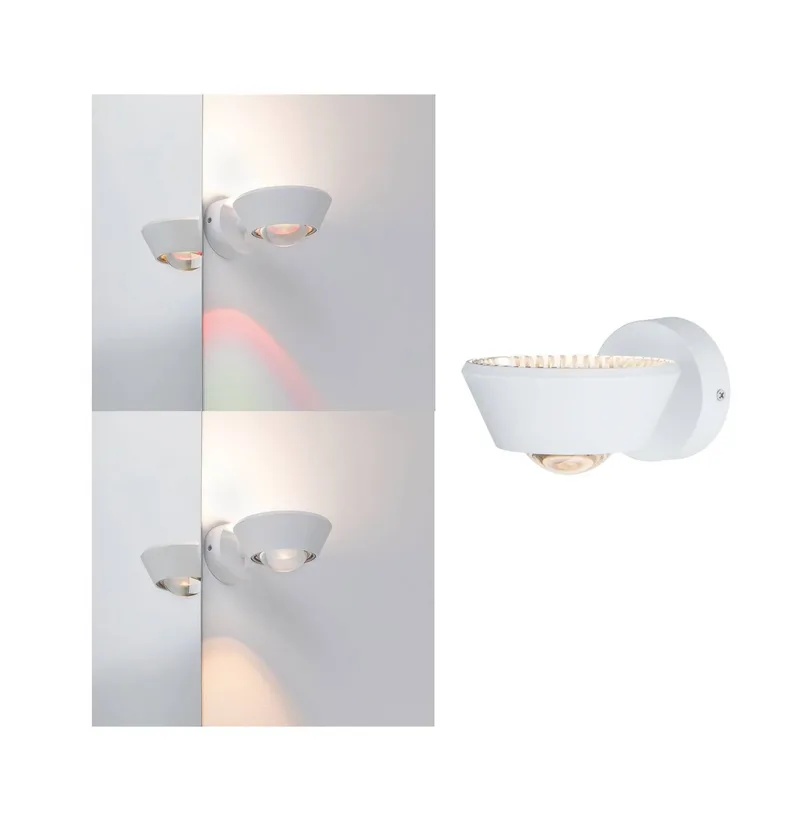 Sabik LED Applique Murale IP44 Dim. Mat Blanc de Paulmann en Wit mat – photo produit