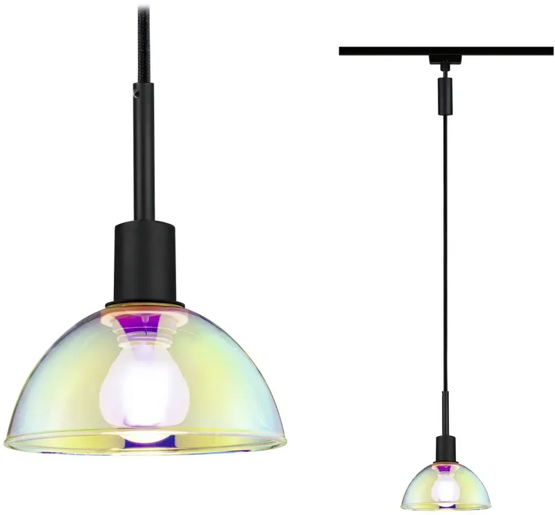 Sarrasani Luminaire à suspendre URail E14 noir (mat), dichroïque de Paulmann en Noir, Dichroic – photo produit