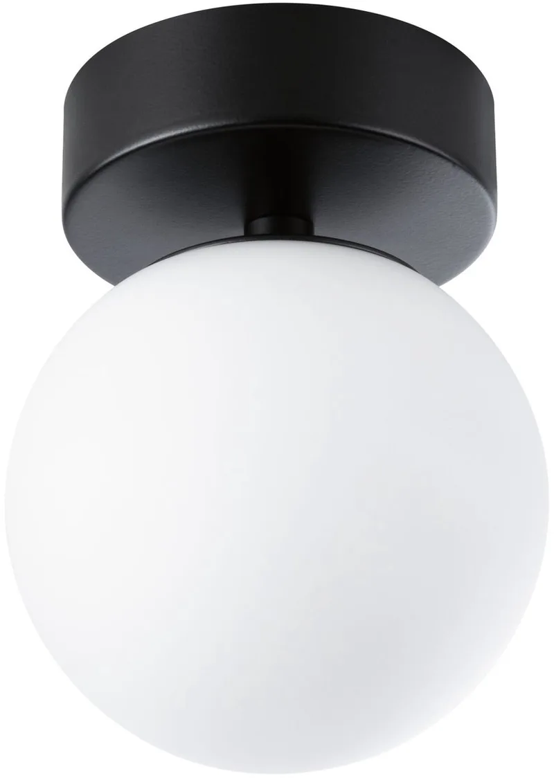 Selection Bathroom LED-plafondlamp Gove IP44 3000K 400lm 230V 5W Zwart mat, Satijn fra Paulmann i Zwart mat, Satijn – produktbillede