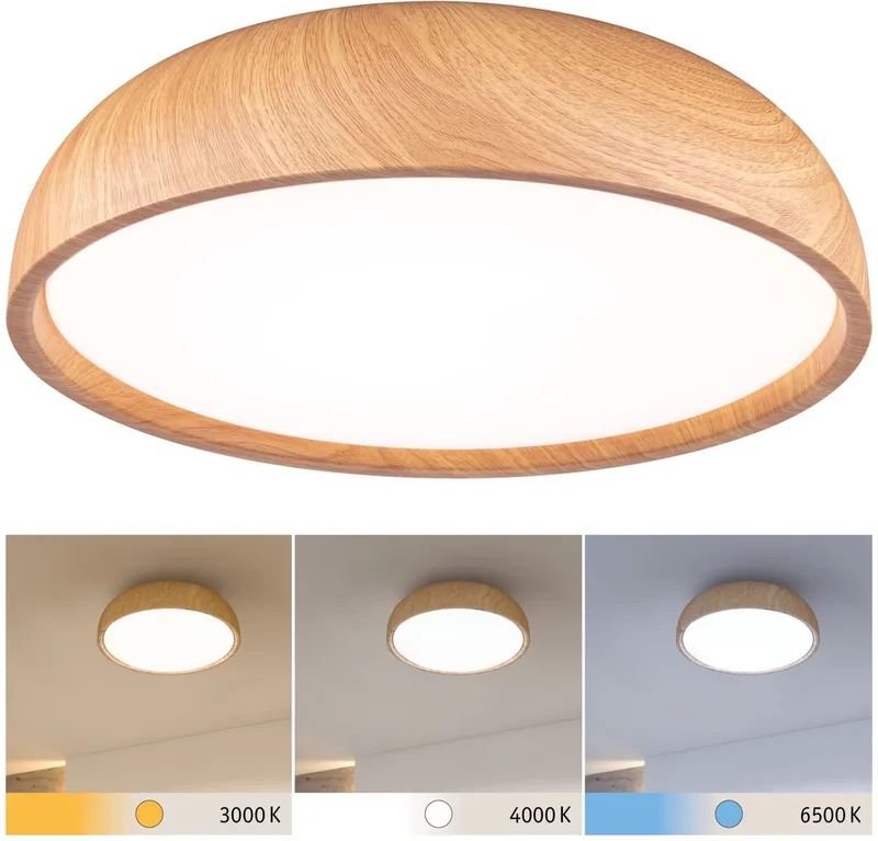 Selection Bathroom LED-plafondlamp Oka IP44 White Switch 950lm 230V 24W fra Paulmann i Houtlook – produktbillede