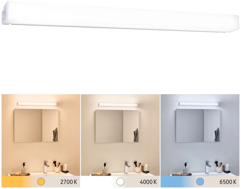 HomeSpa Luno LED-spegellampa, 60 cm från Paulmann i Alu – produktbild