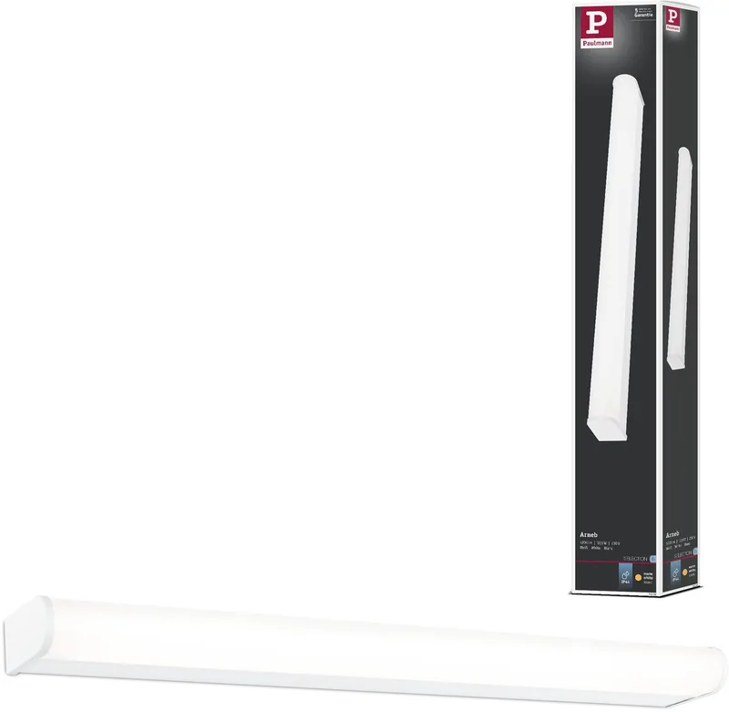 Selection Bathroom LED-wandlamp Arneb IP44 3000K 1000lm 230V 12,5W van Paulmann in Wit – productfoto
