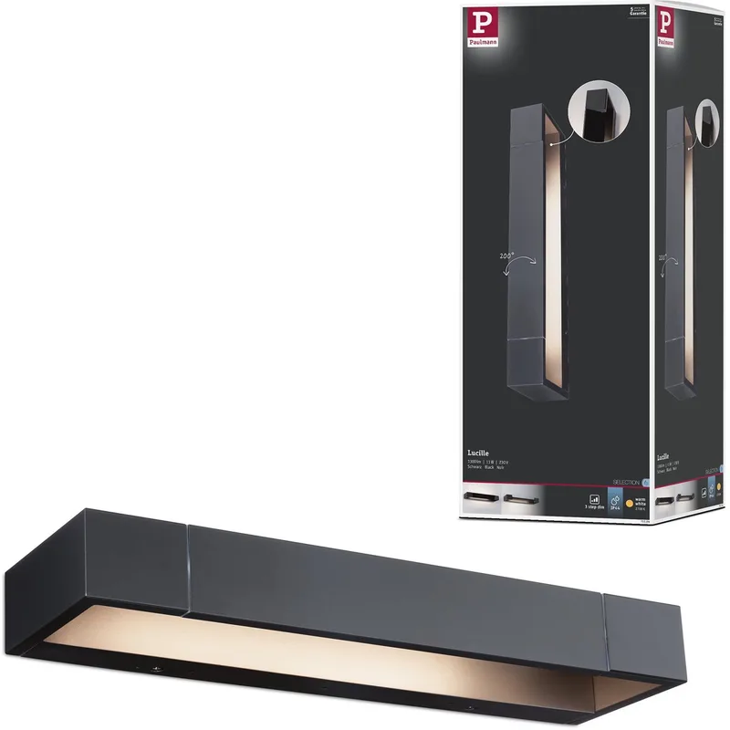 Selection Bathroom LED-wandlamp Lucille IP44 2700K 1000lm 230V 11W dimbaar från Paulmann i Svart – produktbild