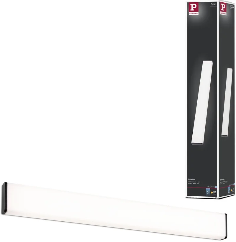 Selection Bathroom LED-wandlamp Nembus IP44 3000K 950lm 230V 11,2W by Paulmann in Black – product photo