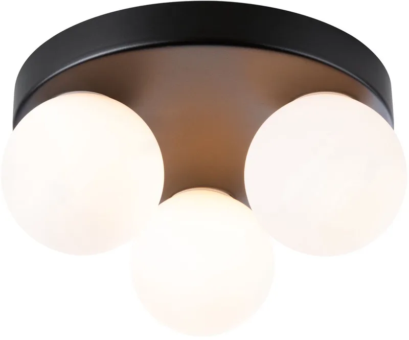Gove taklampa IP44 G9 3 lampor svart från Paulmann i Zwart mat, Satijn – produktbild