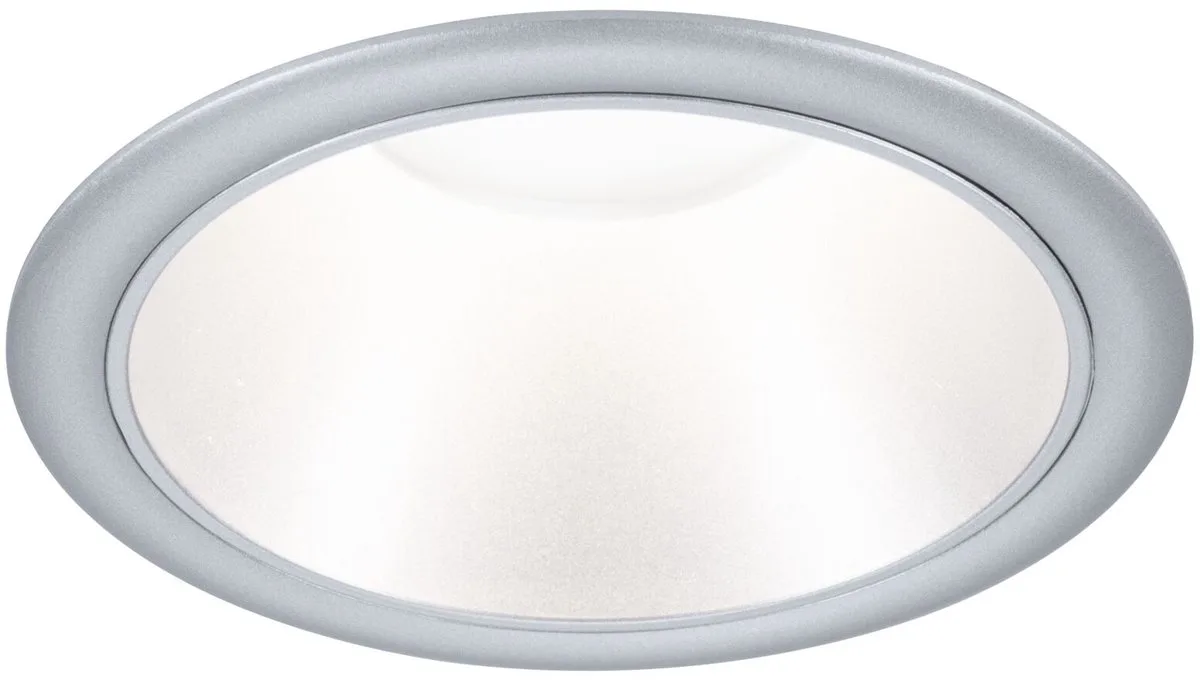 Set LED-inbouwlamp Cole IP44 88 mm 2700K 3x6W 3x470lm 230V Kunststof, Alu zink by Paulmann in Zilver mat – product photo