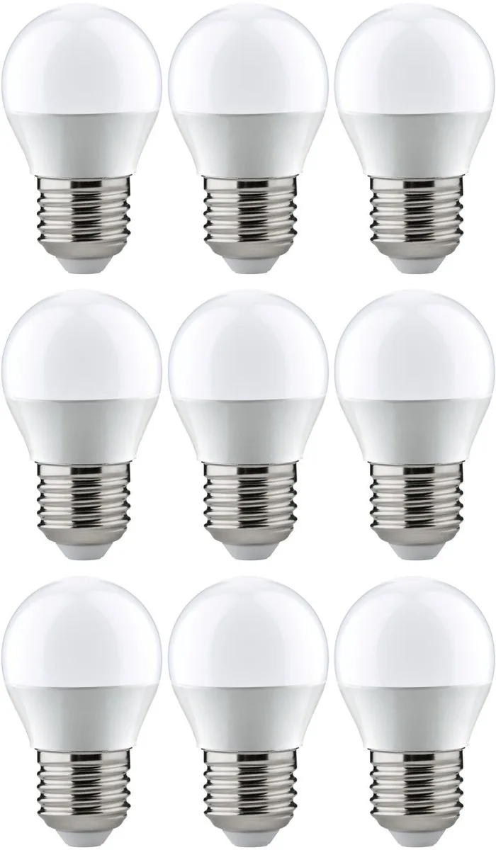 Set LED-kogellamp E27 230V 3x470lm 3x5,5W 2700K Opaal de Paulmann – photo produit