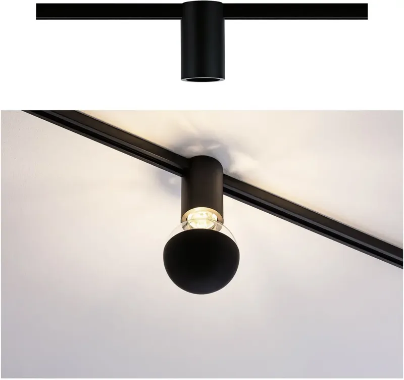 Socket loftlampe URail E27 fra Paulmann i Sort – produktbillede