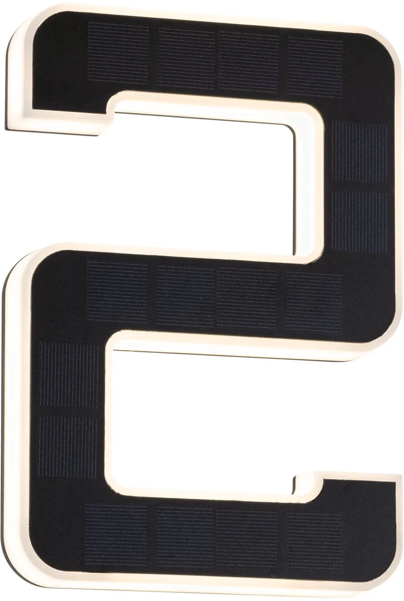 LED-solcellshusnummer 2 från Paulmann i Svart – produktbild