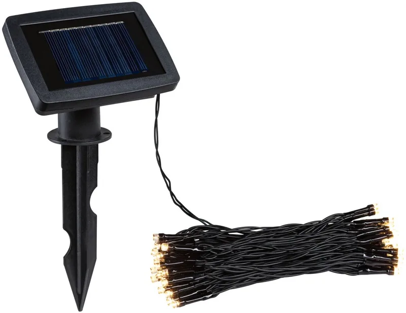 Solar LED-lichtketting Aurinka IP44 3000K 60x3lm de Paulmann en Noir – photo produit