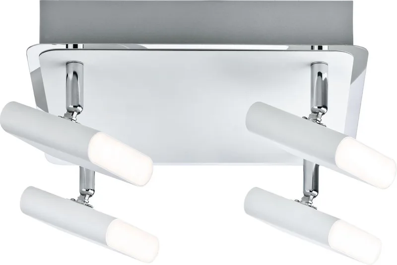 Spotlight Launcher 4x4,5W wit geborsteld/chroom 230 V metaal de Paulmann en Chrome – photo produit