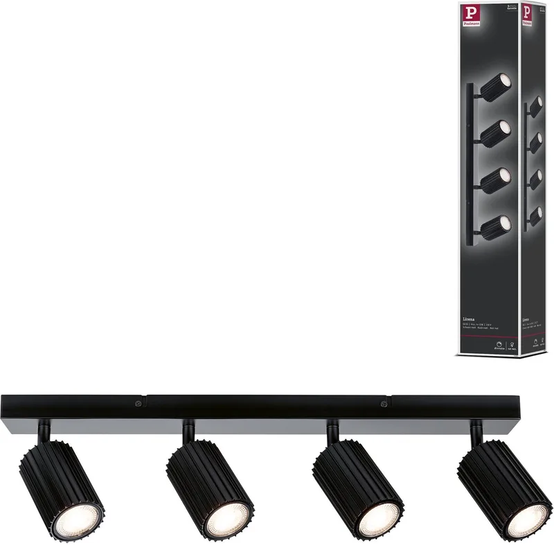 Spotlight Lirena GU10 max. 4x10W Metaal by Paulmann in Zwart mat – product photo