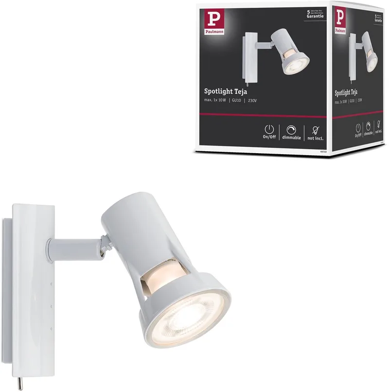 Spotlight Teja GU10 230V max. 10W dimbaar by Paulmann in White – product photo