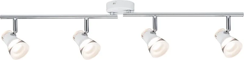 Spotlights Clear 4x4,3W wit mat/chroom 230V metaal acryl van Paulmann in Chroom – productfoto