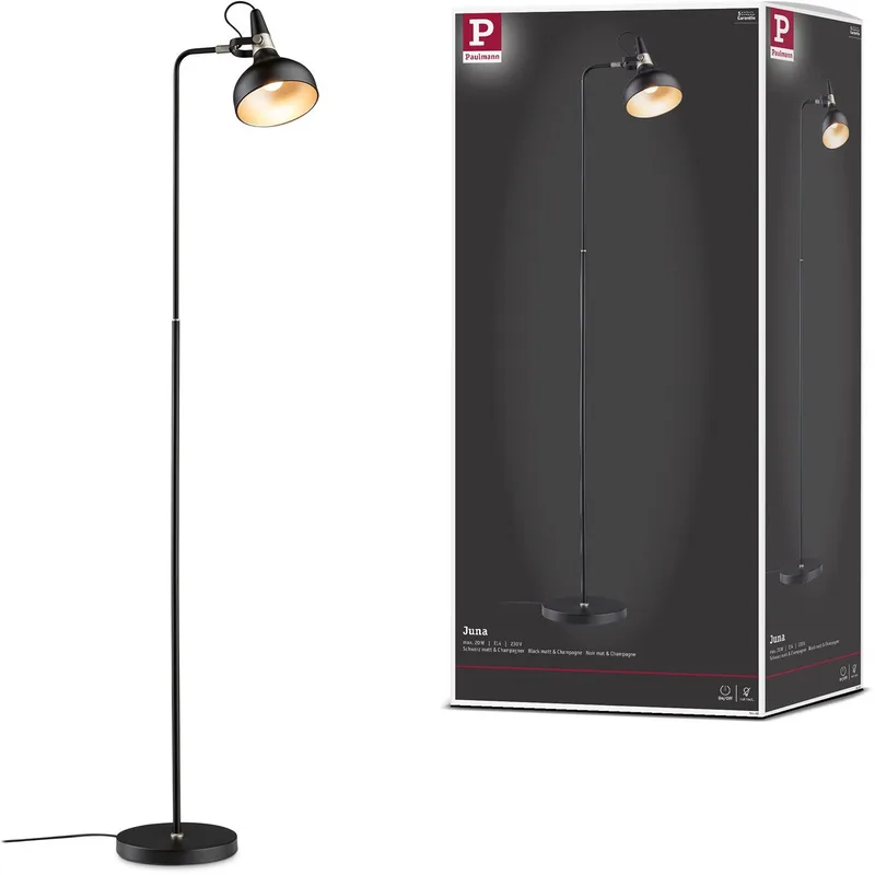 Paulmann 78480 Lampe sur pied E14 noir (mat), champagne de Paulmann en Zwart mat, Champagne – photo produit