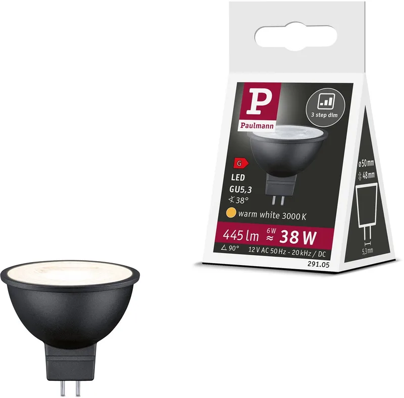 Paulmann 29105 LED EEK G (A - G) GU5.3 6 W Warmweiß (Ø x H) 50 mm x 48 mm 1 St. von Paulmann – Produktfoto
