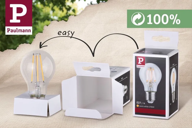 Standaard 230 V LED kaars B22d 470lm 4,7W 2700K dimbaar Opaal von Paulmann – Produktfoto