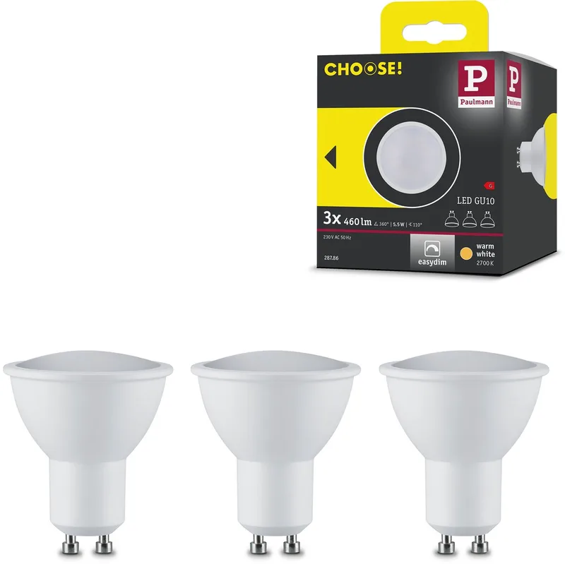 Paulmann 28786 28786 Luminaire à LED encastrable CEE: G (A - G) LED GU10 16.5 W blanc de Paulmann – photo produit