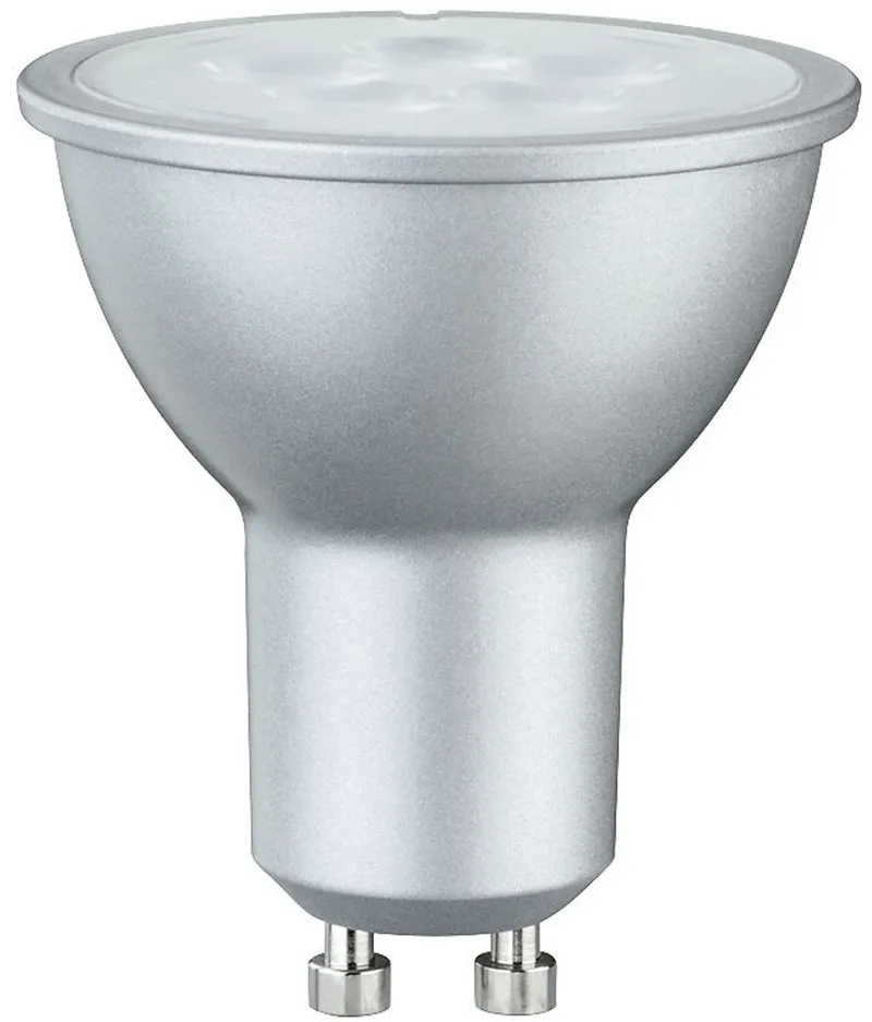 Standaard 230 V LED-reflector GU10 Set van 1 425lm 6,5W 2700K Alu fra Paulmann – produktbillede