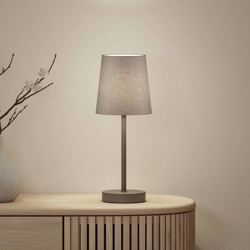 Stellan II 80104 Lampe de table E27 gris de Paulmann en Gris – photo produit