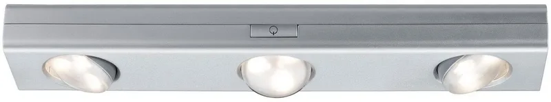 Unterschrankleuchte LED Jiggle 3er-Spot dimmbar batteriebetrieben, ohne Leuchtmittel, Warmweiß, LED Jiggle 3er-Spot dimmbar batteriebetrieben från Paulmann i Silver – produktbild