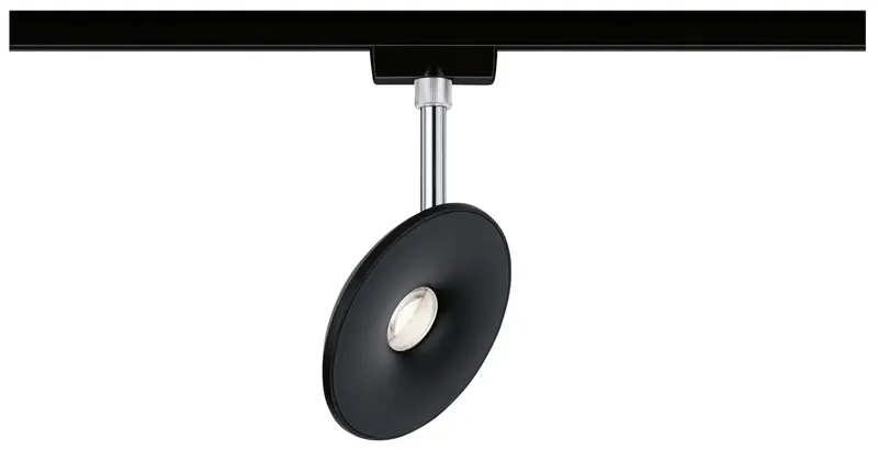 URail Spot Sphere Spot LED sur rail URail 7.4 W LED noir (mat), chrome de Paulmann en Noir, Chrome – photo produit
