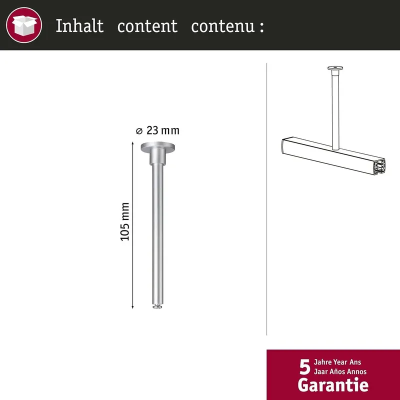 Suspension sur rail Paulmann URail 95654 blanc signal 230 V de Paulmann – photo produit