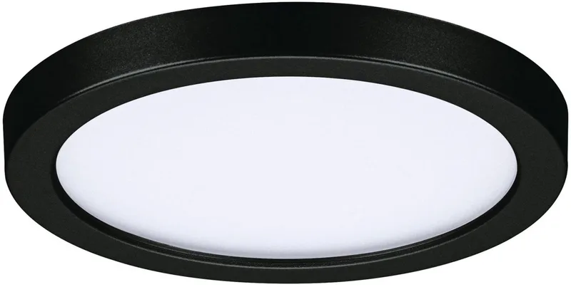 VariFit LED-inbouwpaneel Areo IP44 rond 118 mm 6,5W 550lm 3000K fra Paulmann i Sort – produktbillede