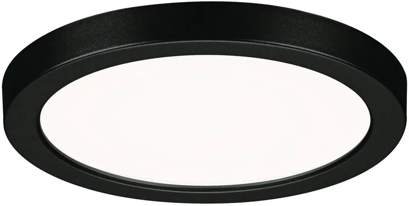 Areo LED-panel rund svart 4000K Ø11,8cm från Paulmann i Svart – produktbild