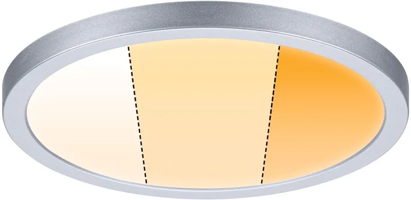 VariFit LED-inbouwpaneel Dim to Warm Areo IP44 rond 175 mm 13W 1200lm 3 Step Dim to warm dimbaar fra Paulmann i Chroom mat – produktbillede