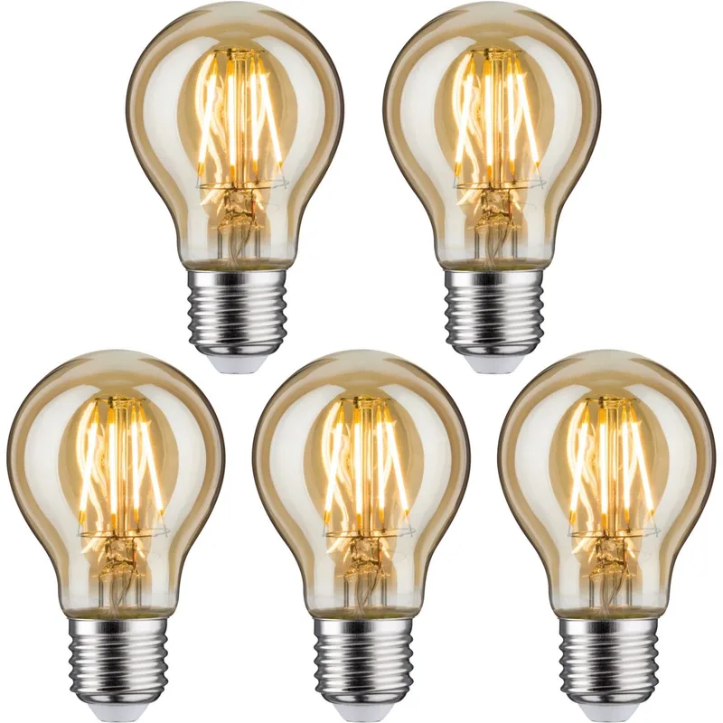 Vintage Edition Standaard 230 V LED-gloeilamp E27 5x500lm 5x4,7W 2500K Goud de Paulmann – photo produit