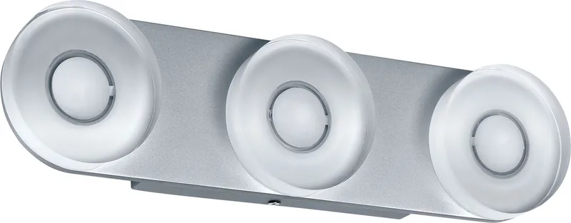WallCeiling rond Tucana IP44 LED 13,5W alu geanodiseerd/helder 230V met/acryl 70477 de Paulmann en Gris – photo produit