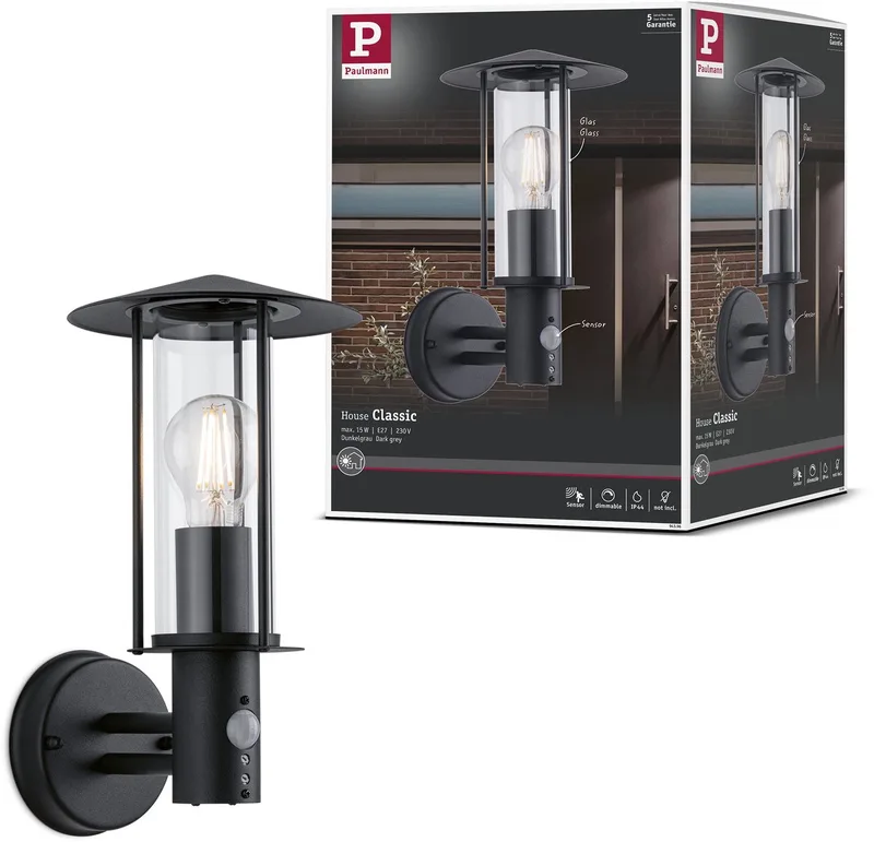 Paulmann 94396 Applique E27 gris foncé de Paulmann en Gris foncé – photo produit